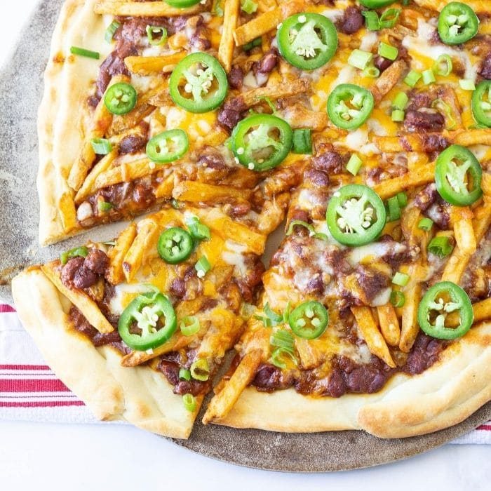 Chili Cheese Fries Pizza, and