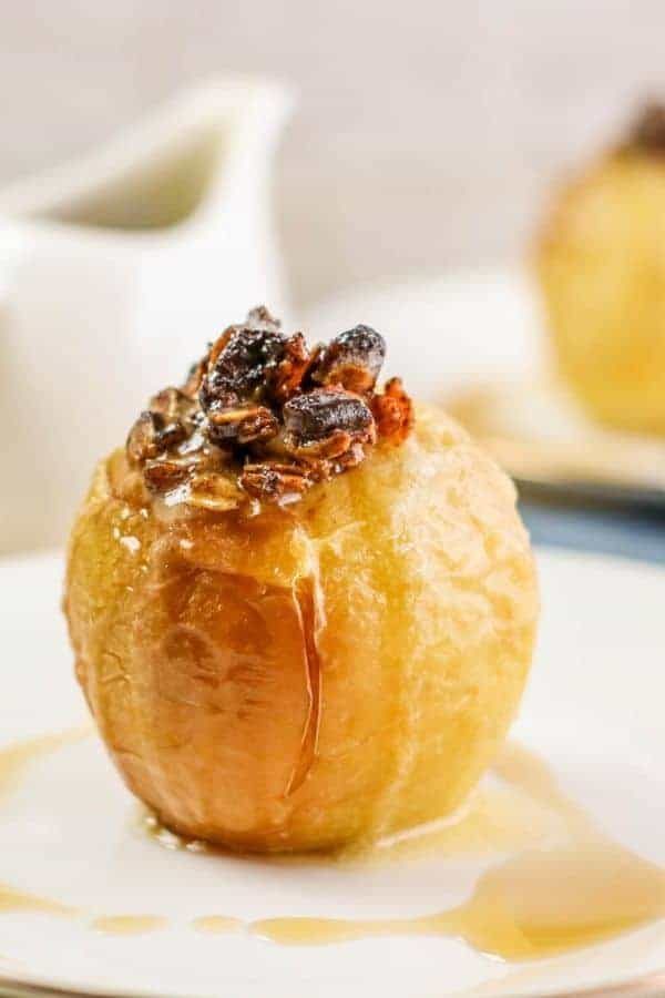 Air Fryer Baked Apples Stuffed, plus oats