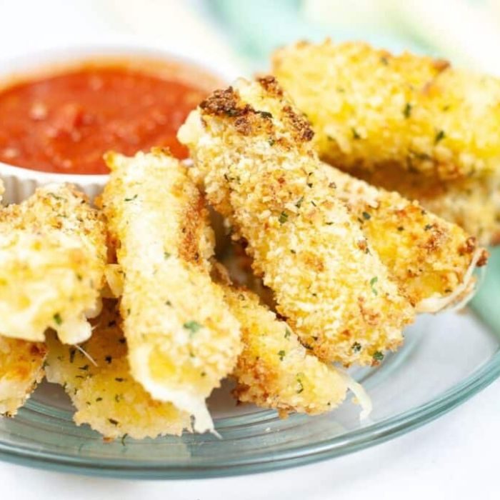 Homemade Air Fryer Mozzarella Sticks