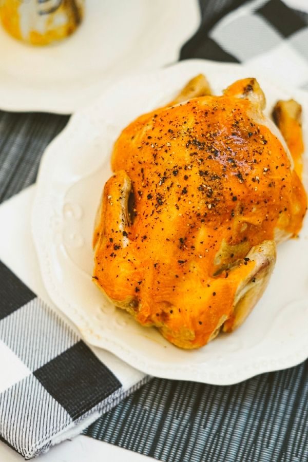 Incredibly Juicy Buffalo Beer Can Cornish Hen