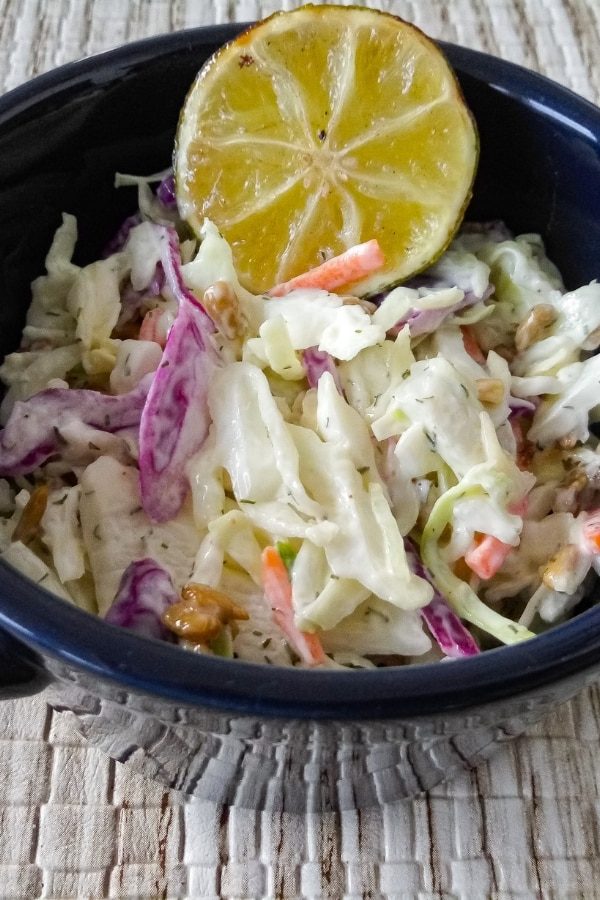 Creamy Lemon Dill Coleslaw