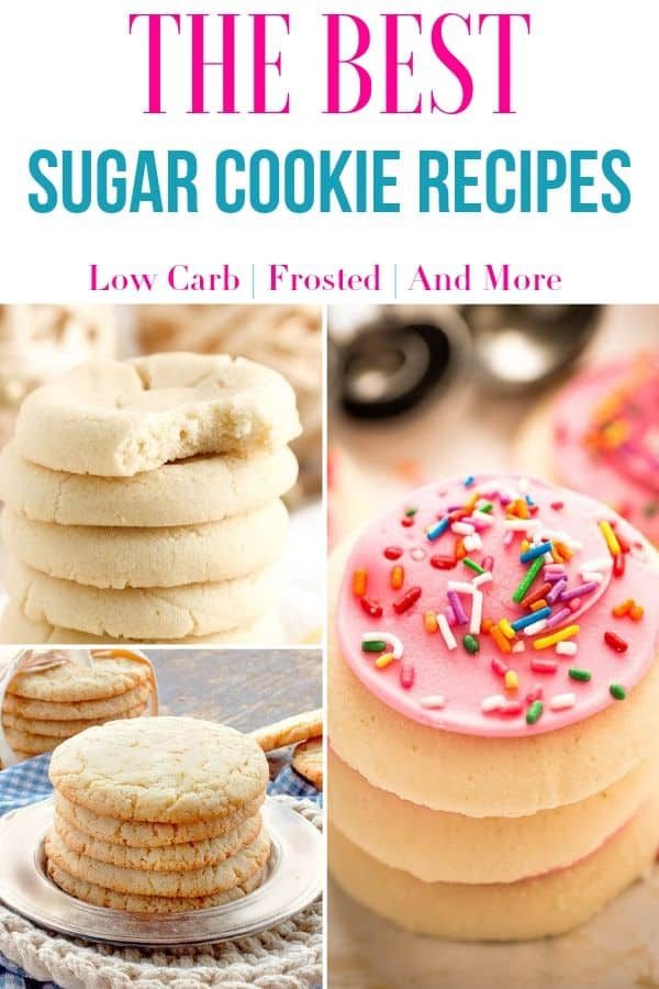 collage image of sugar cookies 