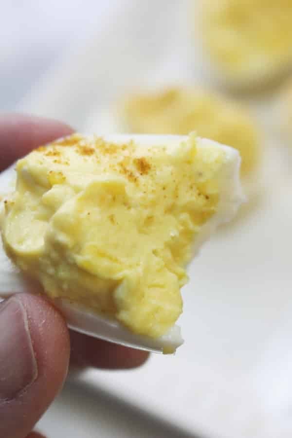 deviled eggs with cream cheese