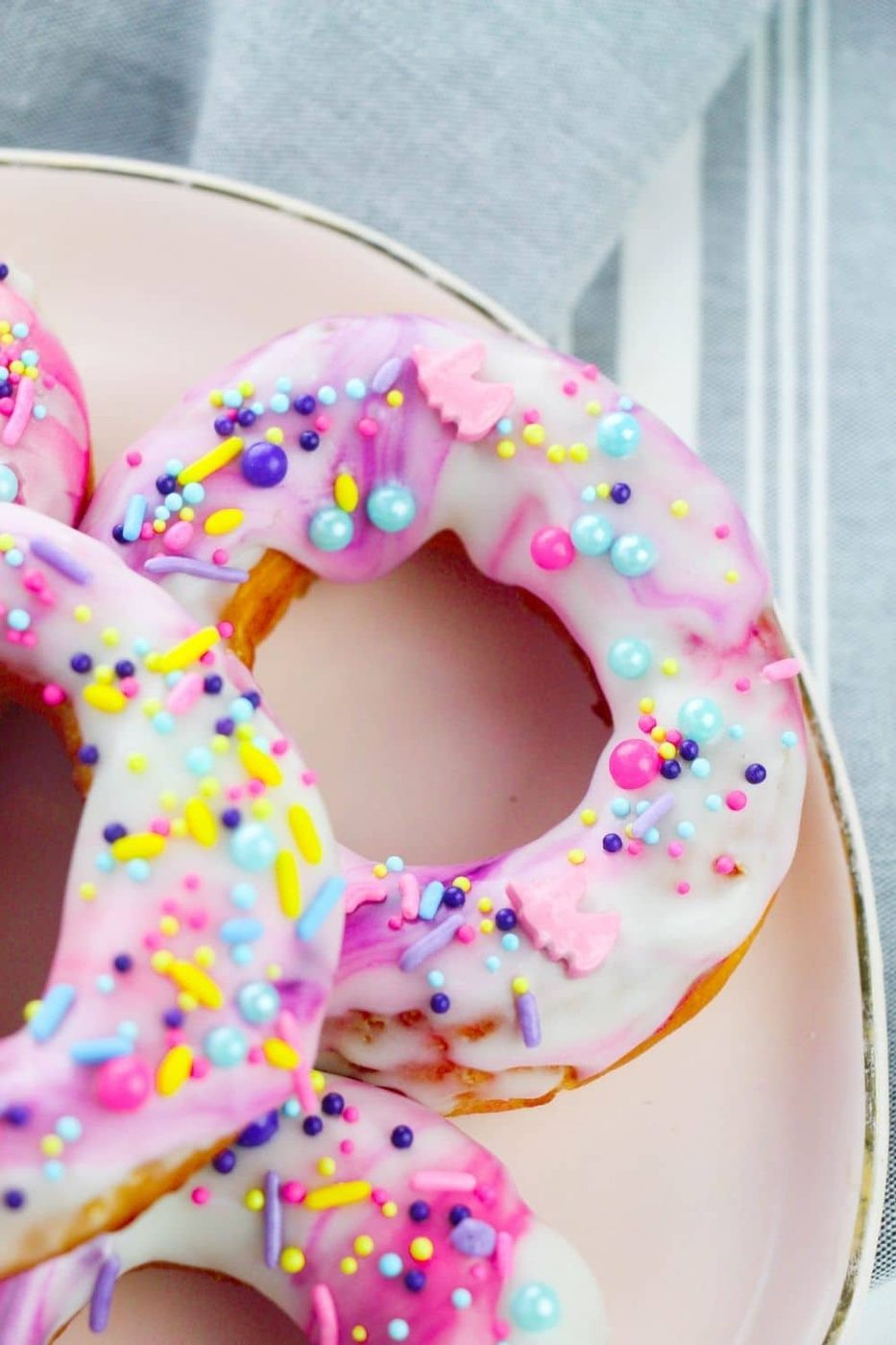 mermaid donuts on plate