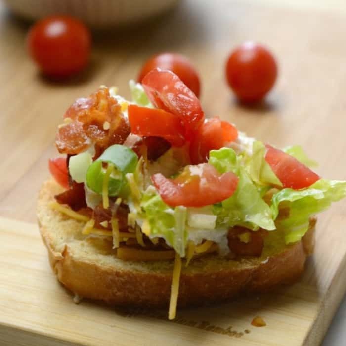 BLT Dip, bacon, lettuce, tomato dip