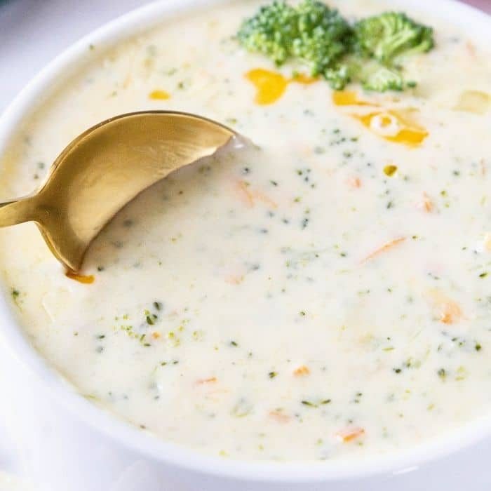 Slow Cooker Or Ninja Foodi Broccoli Cheese Soup
