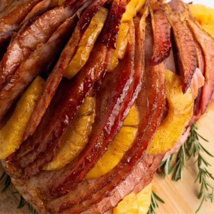 Brown Sugar & Pineapple Spiral-Cut Ham A Sweet & Savory Holiday Showstopper