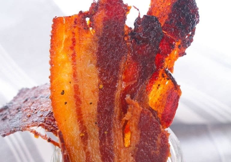 3 Ingredient Candied Bacon