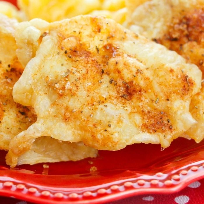 Oven Baked Chicken Skins, chicharrones