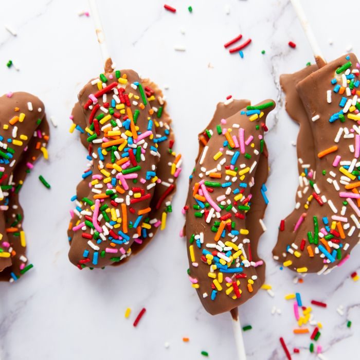Chocolate Covered Banana Pops