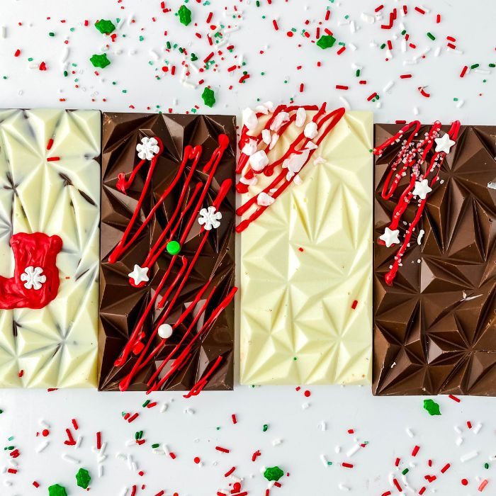 Homemade Christmas Chocolate Bars