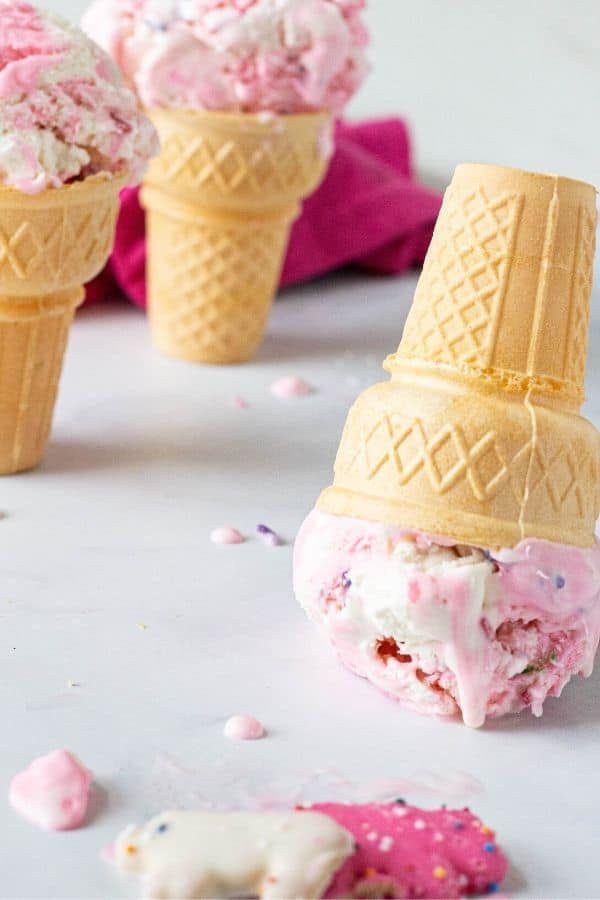 Circus Animal Cookie Ice Cream No Churn