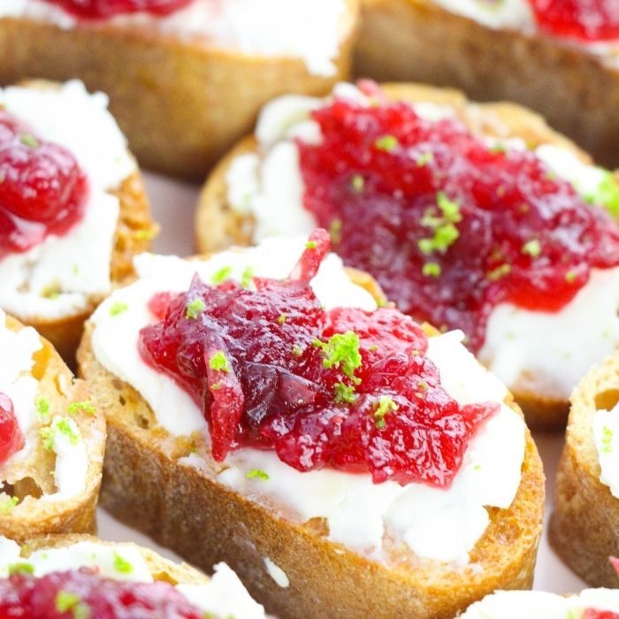 Cranberry Crostini A Christmas Appetizer
