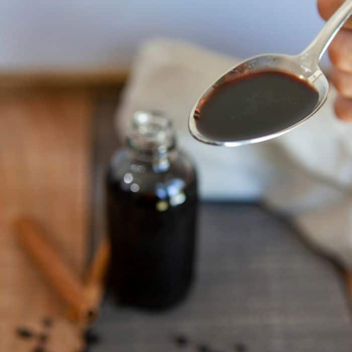 spoonful of elderberry syrup 