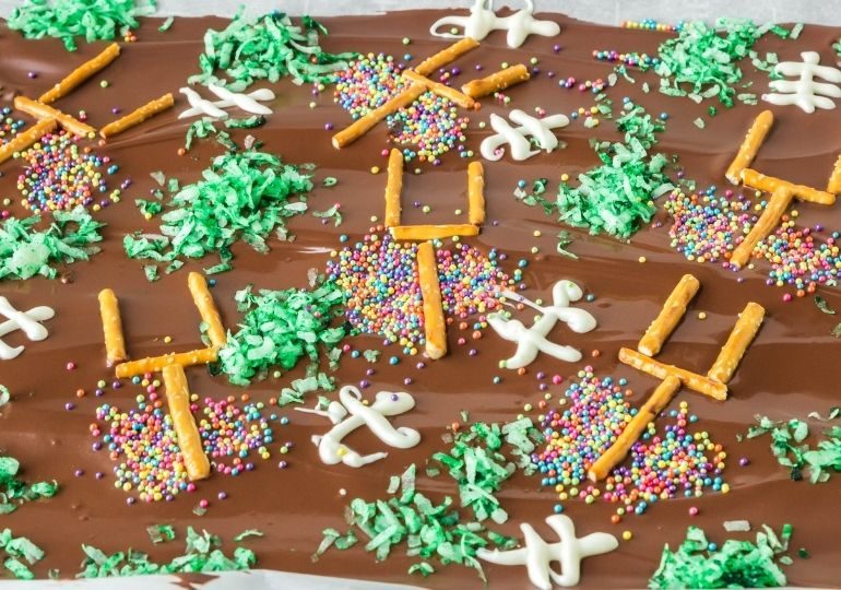 Game Day Football Chocolate Bark