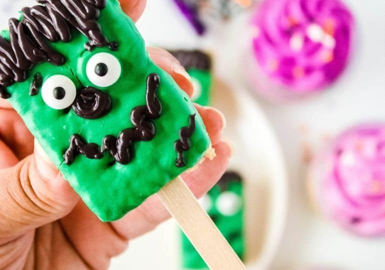 Epic Frankenstein Rice Krispies Treats