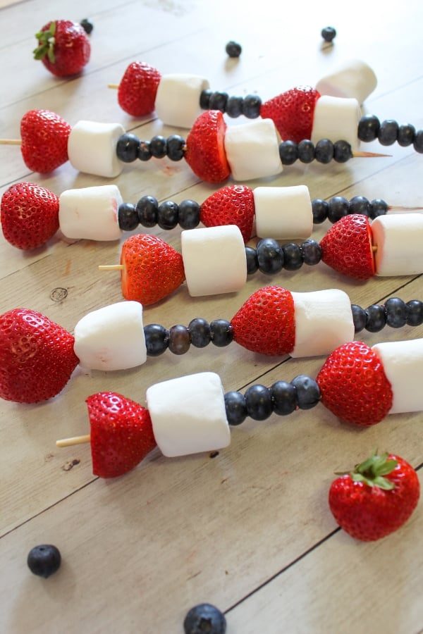 Super Patriotic Fruit Kabobs