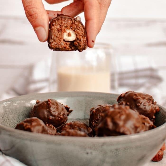 Protein Hazelnut Chocolate Balls Ferrero Rocher Balls