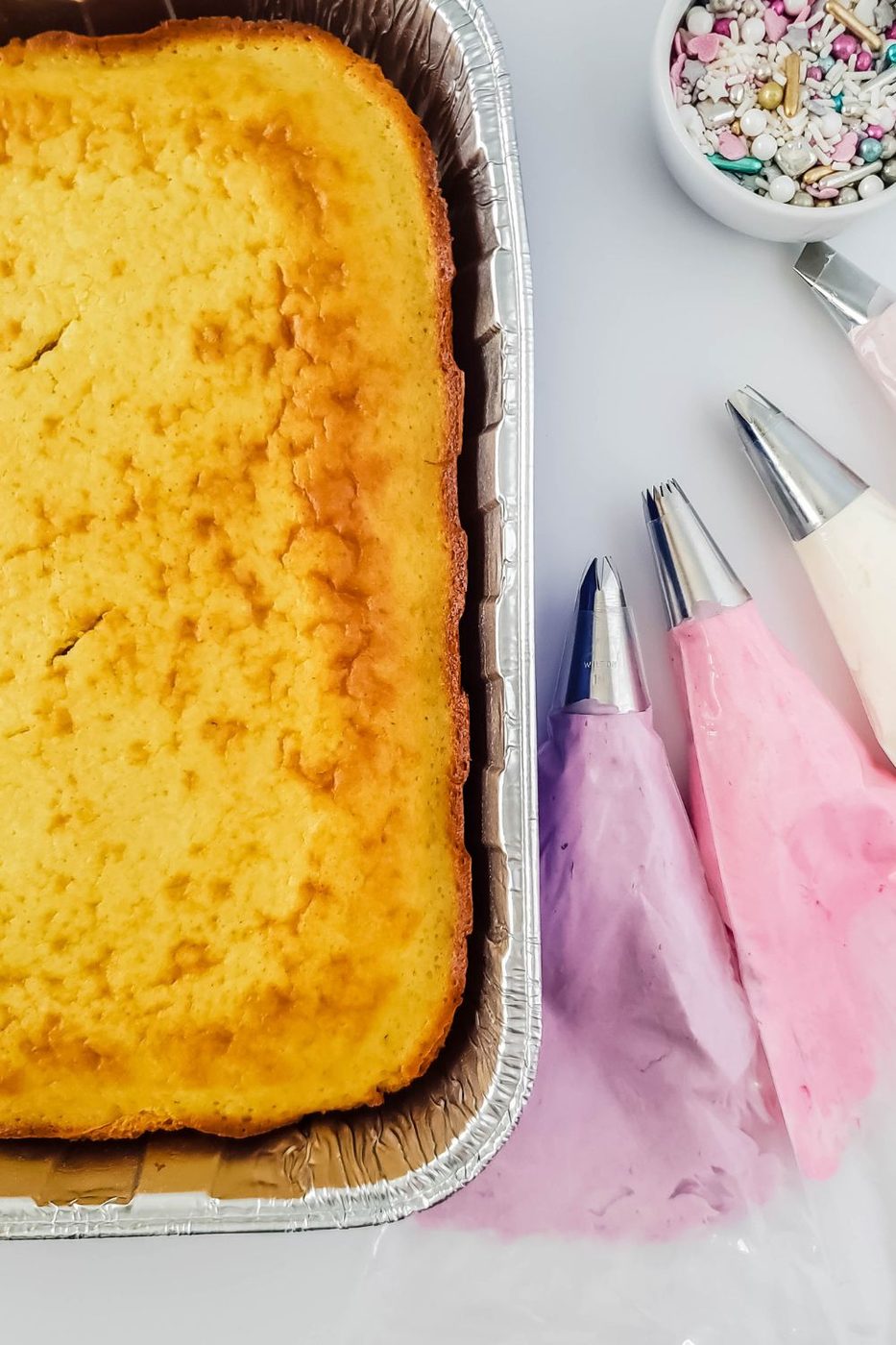 flower sheet cake ingredients and supplies