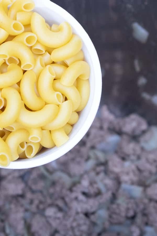 macaroni and tomatoes