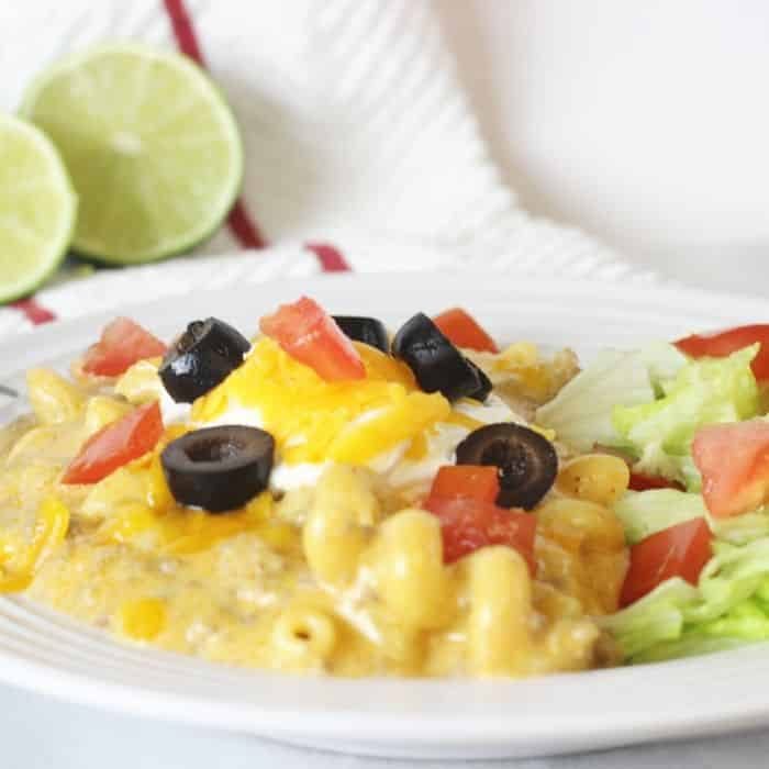 Cheesy Instant Pot Enchilada Pasta