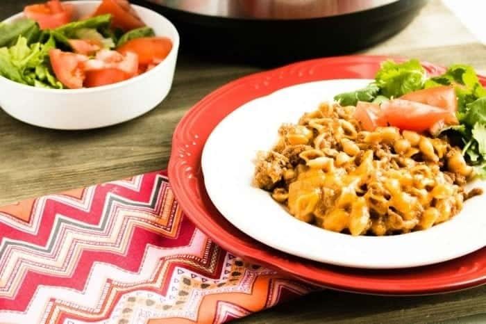 Instant Pot Cheesy Taco Pasta Dish