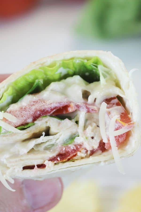 Instant Pot Chicken Caesar Wraps, freezer meal