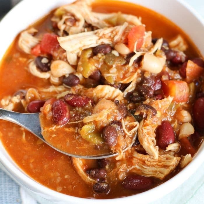 3 Bean Instant Pot Chicken Chili