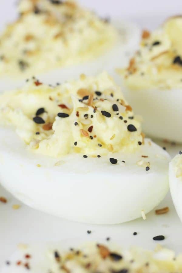Instant Pot Deviled Eggs Everything Bagel Deviled Eggs