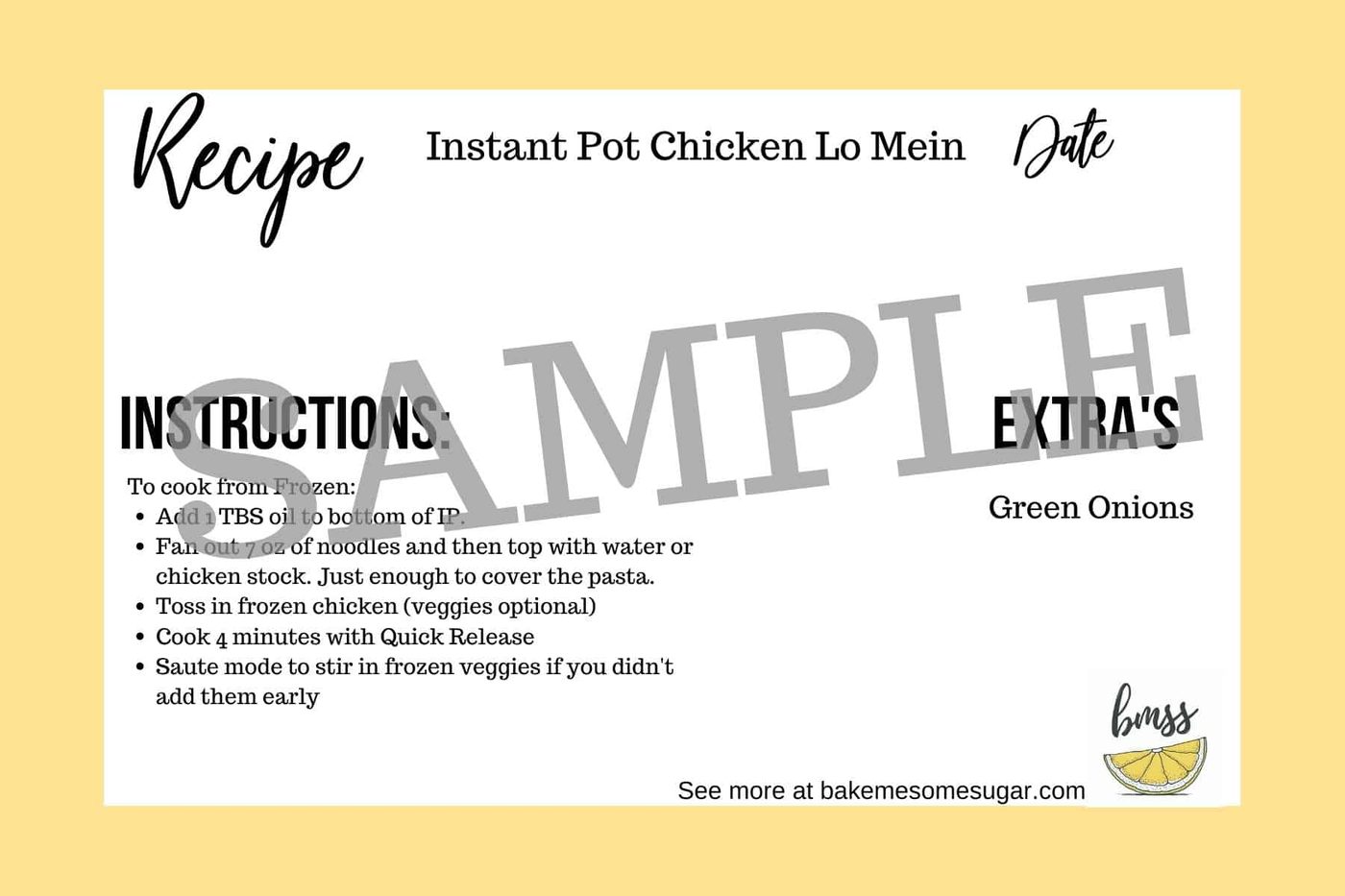 Instant Pot Freezer Meals