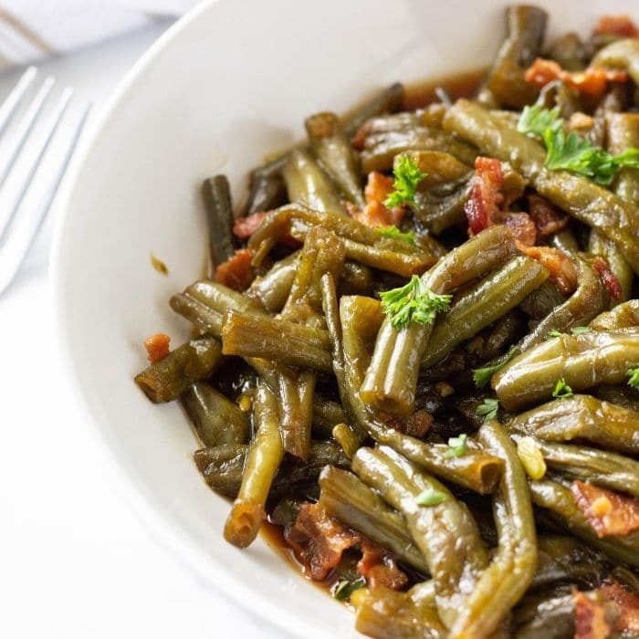 Instant Pot Green Beans, plus bacon