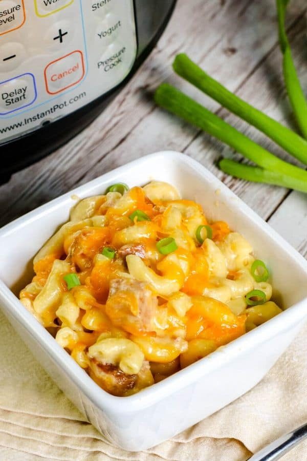 Instant Pot Mac and Cheese, plus ham