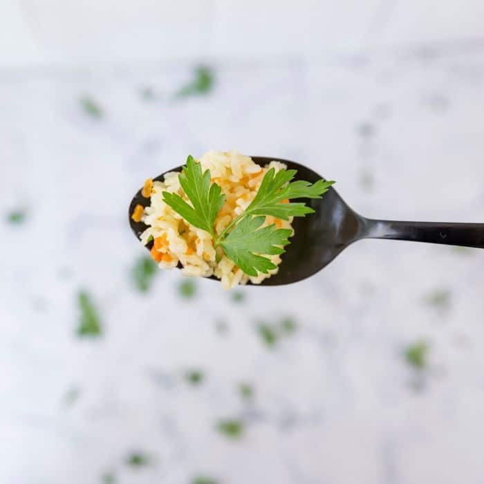 homemade rice pilaf