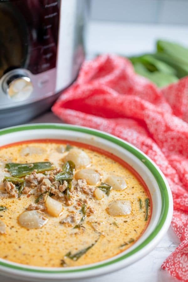 Keto Zuppa Toscana Instant Pot Soup and Wild Ramps