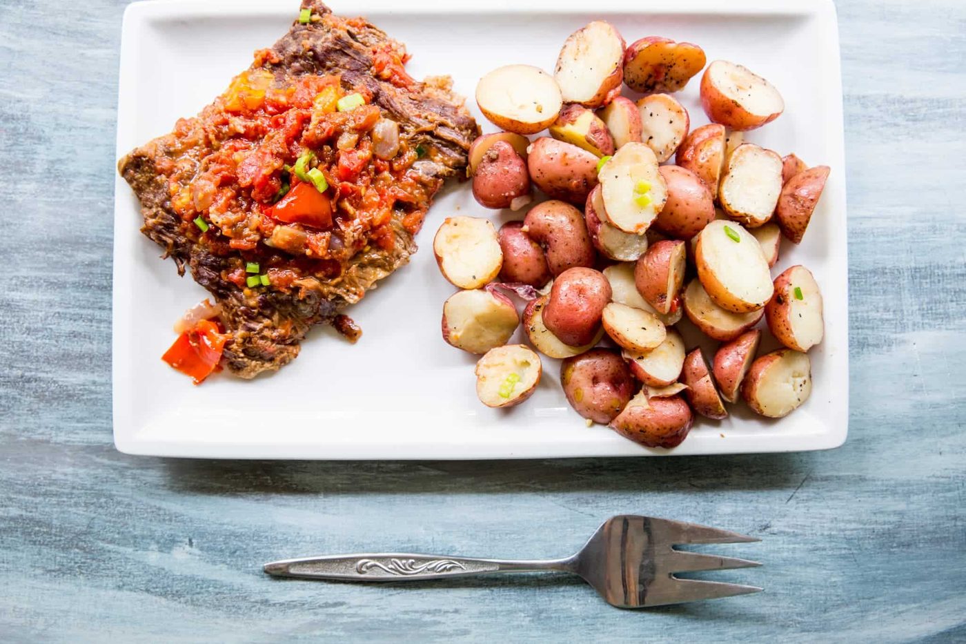 One-Pot Instant Pot Swiss Steak and Potatoes