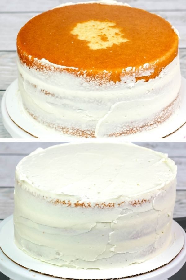 cinnamon cake layered cake collage