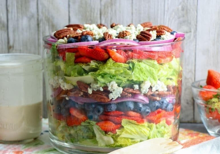 Layered Summer Strawberry Salad