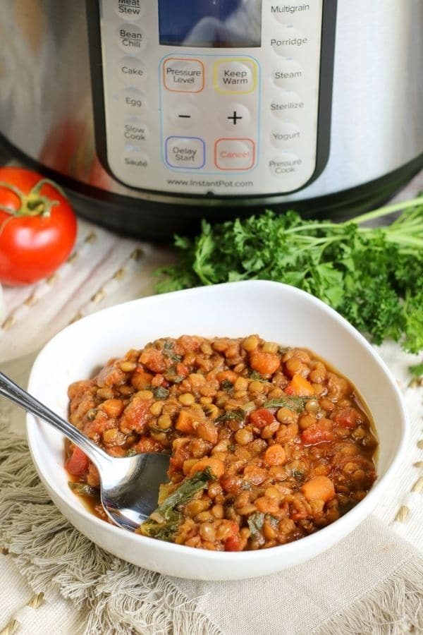instant pot lentil soup