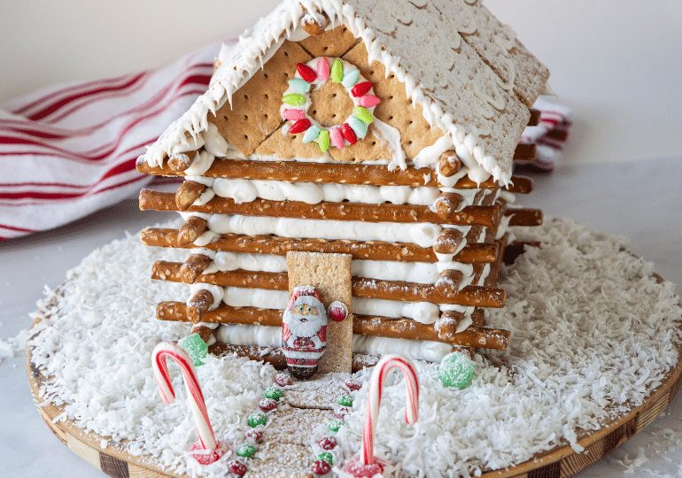 Log Cabin Gingerbread House