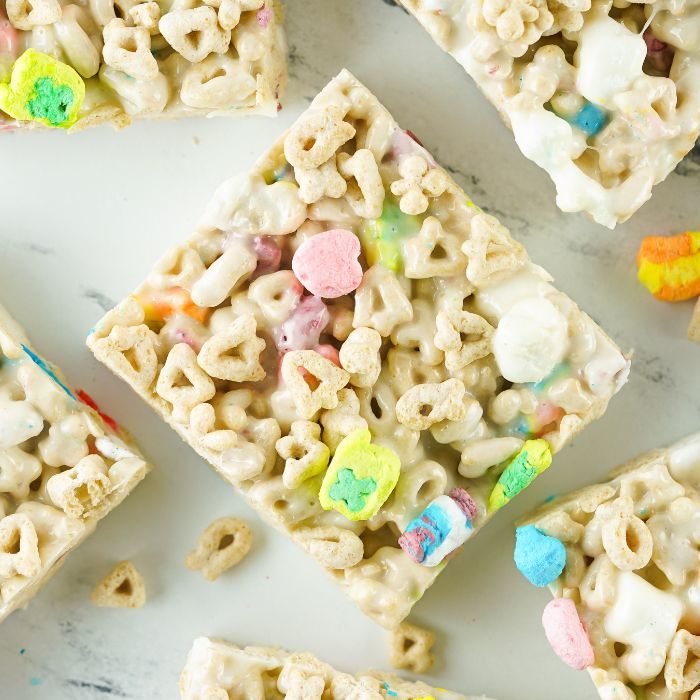 Lucky Charm Rice Krispie Treats