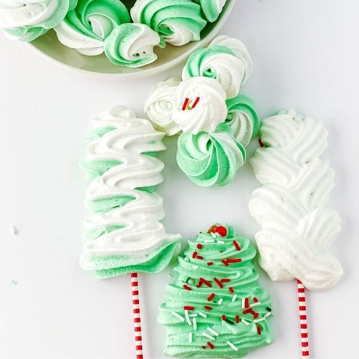 Christmas Meringue Lollipops & Cookies