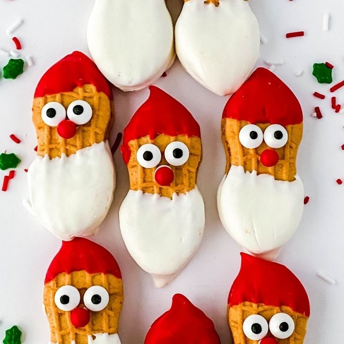 Nutter Butter Santa Cookies