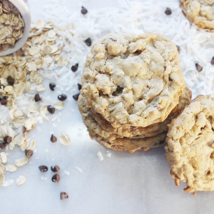 Oatmeal Coconut Chocolate Chip Cookies