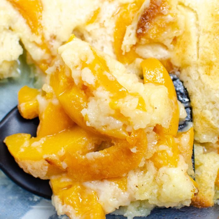 Peach Cobbler, plus canned peaches