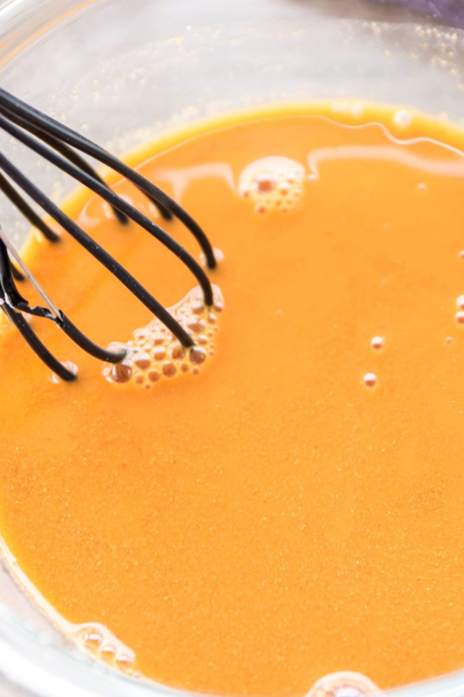 chinese pepper steak sauce in a glass bowl 