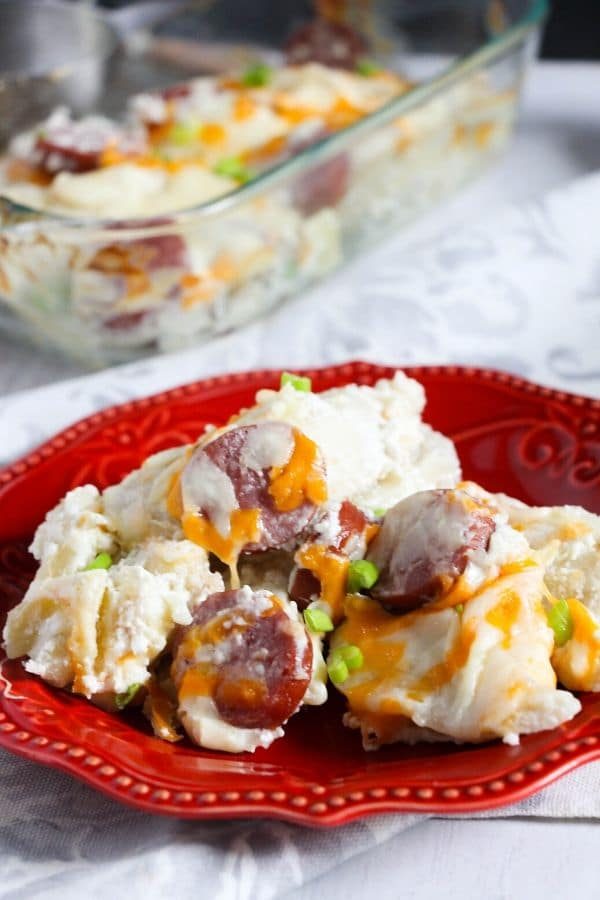 Pierogies and Kielbasa Casserole 30 Minute Dinner