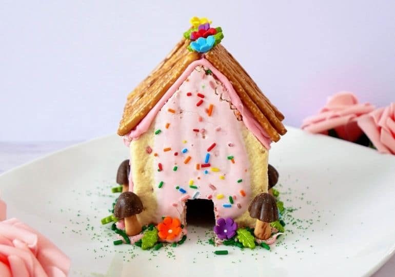 Magical Pop Tart Fairy Gingerbread House, edible