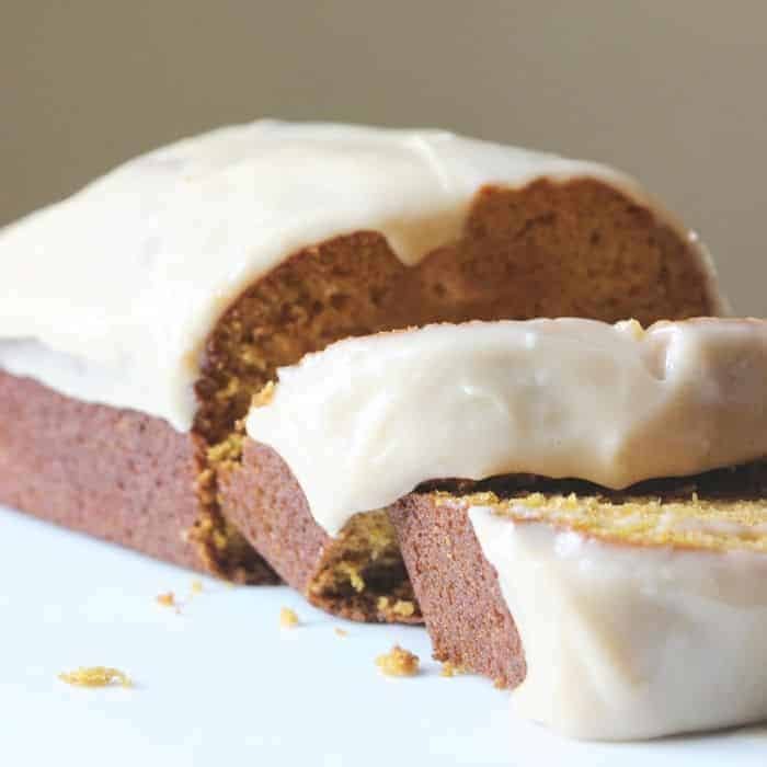 Pumpkin Spice Bread and Cream Cheese Frosting