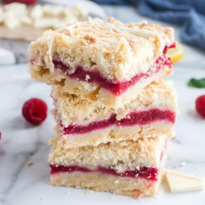 Raspberry Crumble Bars Made from Scratch