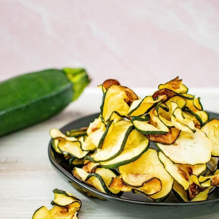 Air Fryer Salt And Vinegar Zucchini Chips